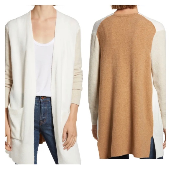 Madewell New Color Block Soft And Light Cardigan - Picture 8 of 8